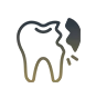 Damaged or Cracked Teeth Icon - Pure Harmony Dental Clinic